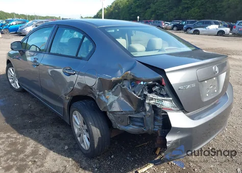 2012 Honda Civic Ex from USA, damaged, VIN 19XFB2F89CE353457